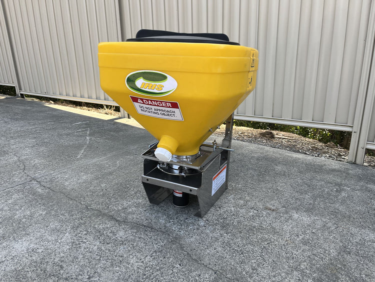 12V Fertiliser Spreader 70L with Speed + Flow remote controller